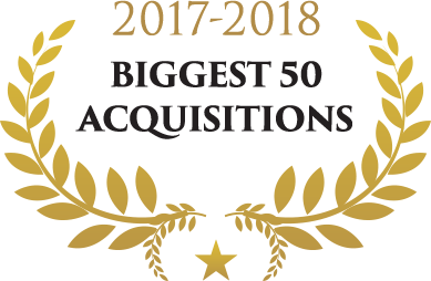 2017-2018 Biggest 50 Acquisitions